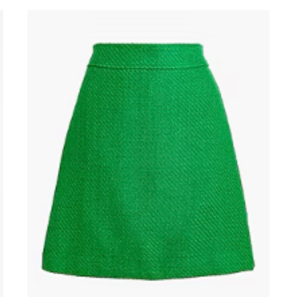 J Crew Green Women's Skirt, Size 8, NWT, available matching jacket - Picture 8 of 15
